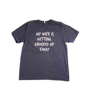 mens black white ivf infertility funny t shirt short sleeve xl F773
